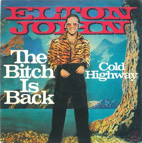 Elton John - The Bitch Is Back - Used Vinyl Record 45 - H34S