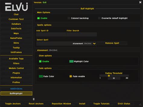 ElvUI Buff Highlight Plugin - GitHub