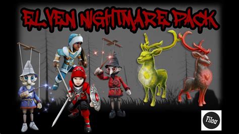 Elven nightmare pack. Elven Nightmare Pack Documentation on how to edit this page can be found at Template:MountInfobox/doc . Hints, guides, and discussions of the Wiki content related to Hart of Darkness should be placed in the Wiki Page Discussion Forums . 