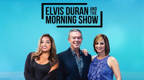 Elvis duran and morning show cast. Get their official bio, social pages & articles on Elvis Duran and the Morning Show! Full Bio. Nurse Blake Reveals The Worst Thing You Can Smell At The Hospital May 30, 2023. Jake Miller Talks Upcoming Wedding And Touring In Asia + The U.S. May 19, 2023. 