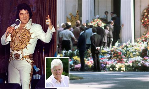 The AP reported that Elvis Presley was “near hysteria” at his mother’s funeral services yesterday. Elvis, 23, and his father, Vernon, 48, “wept throughout the service” at National Funeral Home in Memphis. The services were open to the public. UPI estimated that “women fans of the singer made up 95 per cent of the crowd in the chapel.”. 