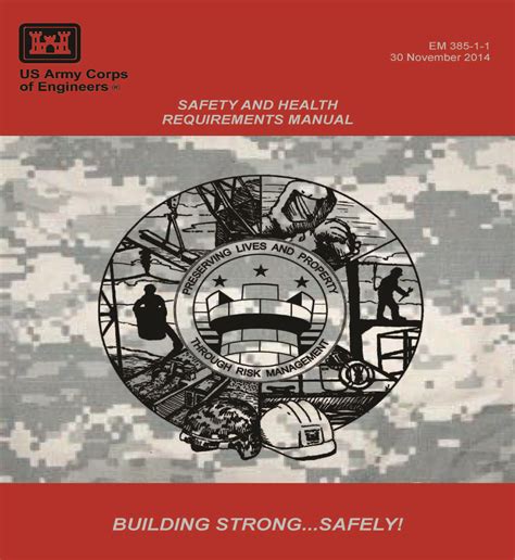 Em385. The EM 385-1-1 manual was designed by USACE, in collaboration with NAVFAC, and provides an overview of the safety requirements on federal projects. The 2014 Edition supersedes the last edition of EM 385-1-1 published in 2008. While many of the requirements in the EM 385-1-1 align with OSHA Standards, some specific requirements … 