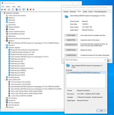 Em7455 driver windows 10. This package installs the software (Wireless WAN drive...