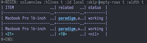 Emacs org-mode dynamic block similar to clocktable