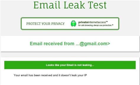 Email Leak Tests