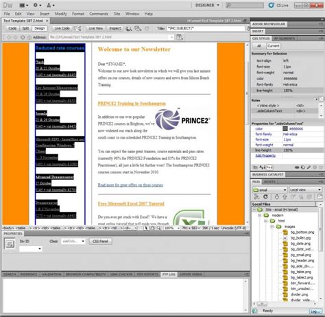 Email Marketing Using Dreamweaver
