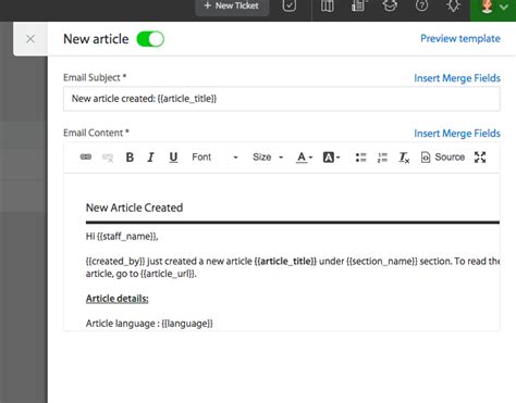 Email Notification Template analisis