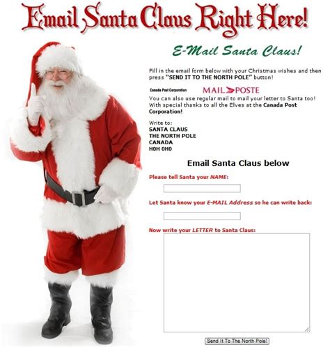 Email Santa Claus – Santa Santa Claus