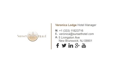 Email Signatures for Hotels - Gimmio