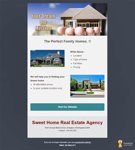 Email Templates For Real Estate