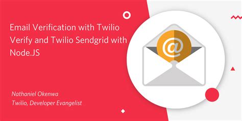 Email Verification with Twilio Verify and Twilio Sendgrid with Node.js