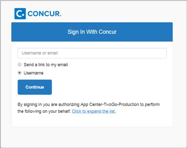 Customer using both Concur Travel and Concur Expense can verify up to five email addresses. To verify an email address on your profile: 1. Log into SAP Concur on the desktop application. 2. Go to Profile > Profile settings. 3. Under Email Addresses, select Add an email address. 4. Enter your email address in the field. 5. Select OK. 6.