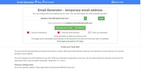 Email generatir. EduMail is a service that allows receiving email at a temporary address that self-destructed after a certain time elapses. It is also known by names like tempmail, 10minutemail, throwaway email, fake-mail or trash-mail. Many forums, Wi-Fi owners, websites and blogs ask visitors to register before they can view content, post comments or download ... 