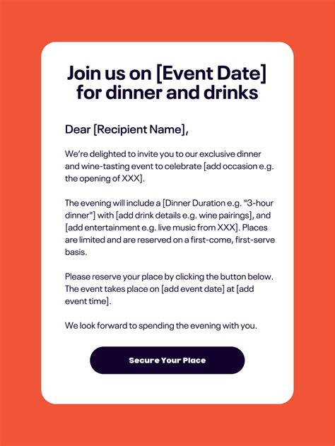 Email to invite client for dinner.  Discover tips and templates for your next gathering.  Apr...