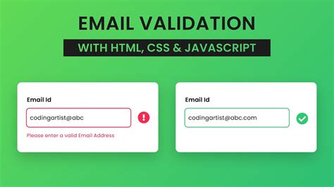 Email validation Using Javascript With Source Code YouTube