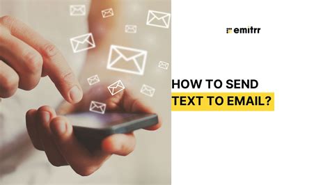 Emailing a text. When you are sending an email via text message it would show up as a regular mail having the text body as .txt. While sending photos or audio files these would ... 