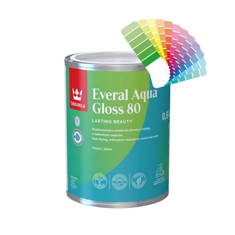 Emalia Akrylowa do drewna i metalu Tikkurila Everal Aqua Gloss 80 …