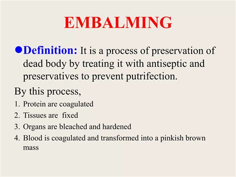 Embalming pronounce.  Definition and meaning can be found here: How to Pronounce Embalming Ph...