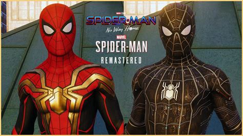 Embark on a Heroic Adventure with the Spider-Man PS4 Black and Gold Suit