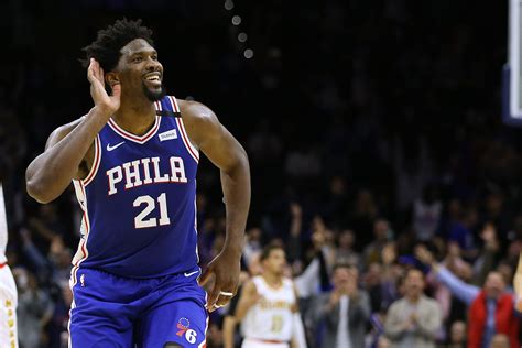 Embiid scored 21 points (3-12 FG, 1-3 3Pt, 14-15 FT) while adding five rebounds, two blocks, an assist and a steal in 33 minutes during Friday's 120-106 preseason win over the Hawks.. 