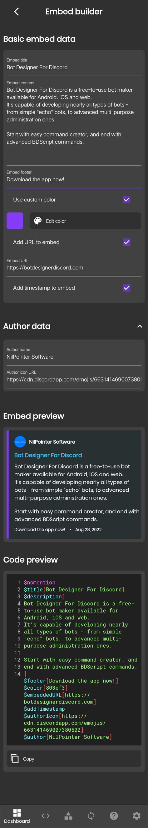 Embed Builder Bot Designer For Discord Wiki