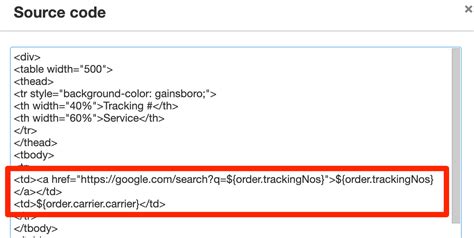 Embed Clickable Links for Tracking Numbers in Emails Infoplus Support
