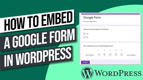 Embed Google Form in WordPress Quick and EASY! YouTube