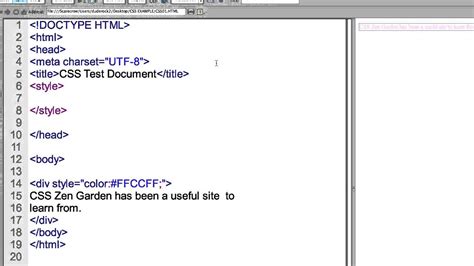 Embedded and External Style Sheets YouTube