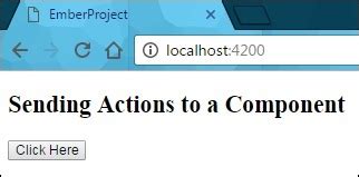 Ember pass action to component.  Create a component with the name ember-actions and open the com...