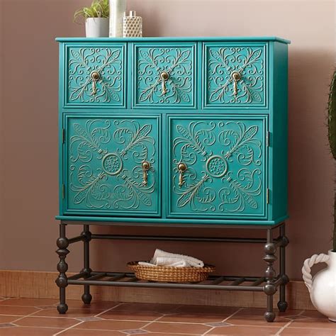 Embossed Floral Bathroom Cabinet Ginny