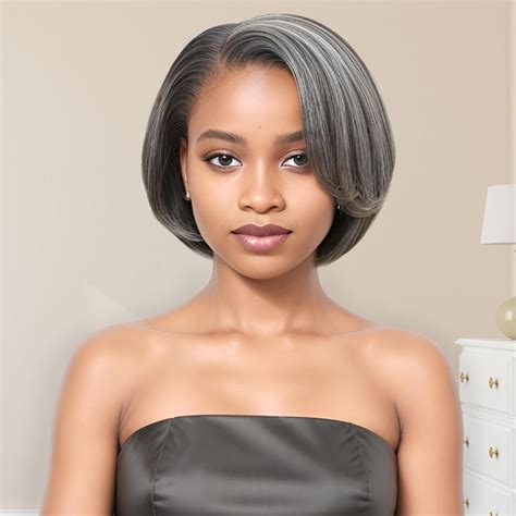 Embrace the Sophistication: Human Hair Wigs Gray Salt N Pepper Wigs