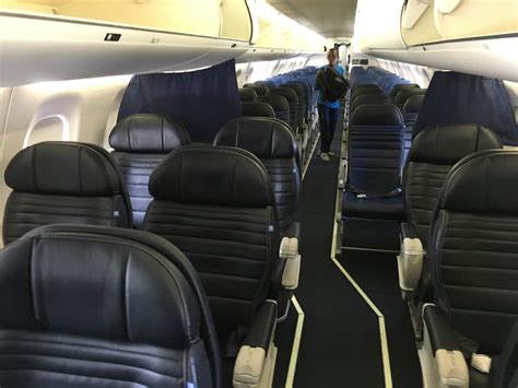 This new addition to the JetBlue fleet features leather seats and personal televisions at every seat. The Embraer 190 also has more under seat storage space than JetBlue's Airbus A320. JetBlue offers passengers the ability to upgrade to “Even More Space” seating.