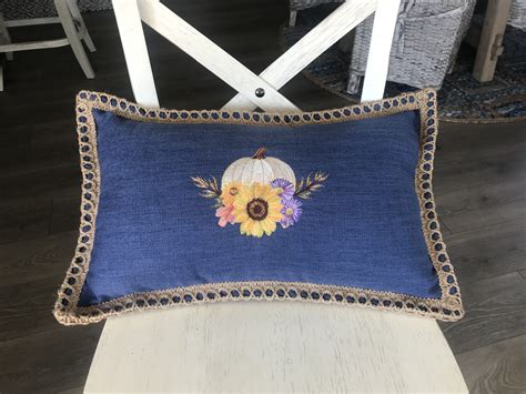 Embroidered Autumn Pillows Baby Lock