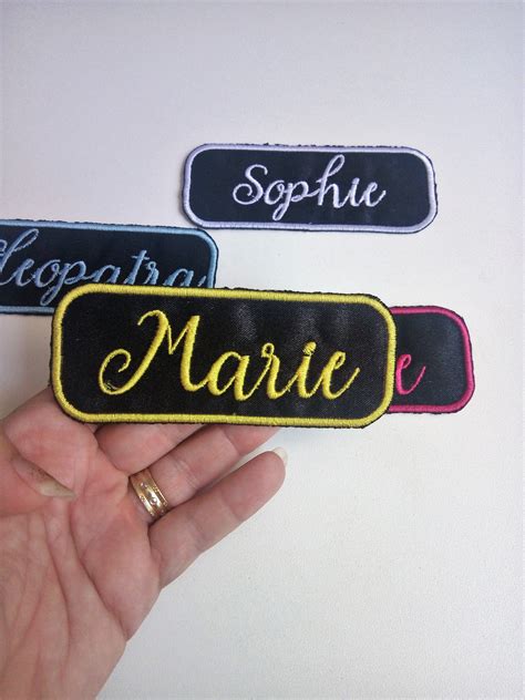 Embroidered Name Tags for Clothing - Etsy