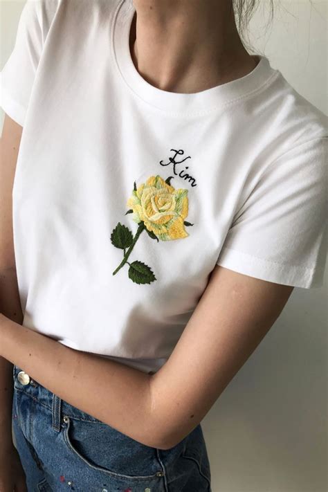 Embroidery Flower T-Shirts for Sale Redbubble