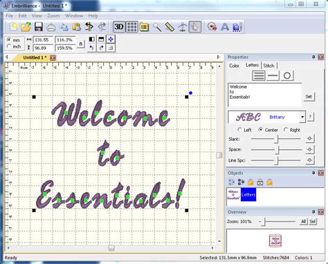 Embroidery font program.  Every embroiderer needs basic tools to make embroidery designs th...