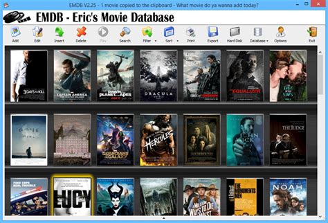 With an automatic import from the database of IMDB, export to. . Emdb