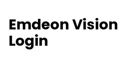 Emdeon vision login. Things To Know About Emdeon vision login. 