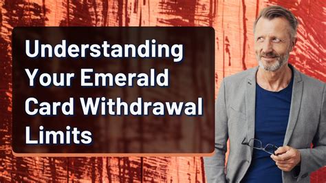 Emerald card daily withdrawal limit. Limit Frequency; Use of your Card at Point-of-Sale: $5,000: Daily: Use of your Card for Cash Withdrawal at a Financial Institution (Over-the-Counter Withdrawals) $1,000: … 