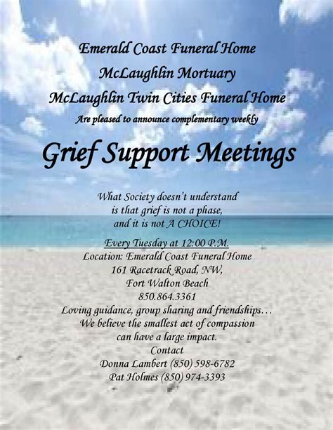 Emerald Coast Funeral Home 161 Racetrack Rd NW, Fort Walton Beach, FL 32547 Add an event. Authorize the original obituary. ... Receive obituaries from the city or cities of your choice. Subscribe now. Find answers to your questions. The importance of saying "I love you" during COVID-19.. 