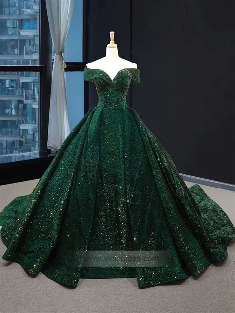 Emerald green prom dress - Vinted