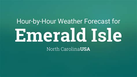 Apr 14, 2023 · Emerald Isle Weather Forecasts. Weather Underground provides local & long-range weather forecasts, weatherreports, maps & tropical weather conditions for the Emerald Isle area. ... Hourly Forecast ... . 