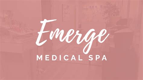 Emerge medical spa. Mar 23, 2024 · Emerge Medical & Well Spa incorporates a customized massage with the use of warm stones in this 90 minute therapeutic treatment allowing for deeper muscle relaxation with the placement of smooth, water-heated stones. Our professional massage therapists also incorporate a customized massage, with the use of hot stones which offers enhanced ... 