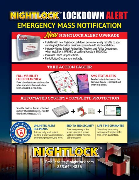 Emergency Lockdown Systems Lockdown Alert - Nightlock