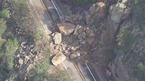 Emergency closure of Colorado 7 from Lyons to Allenspark for rockslide cleanup extended through Friday