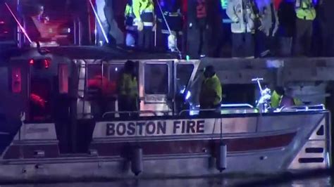 Emergency crews search water near Boston Seaport after car drives off dock