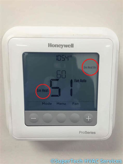 In most cases, you must manually turn on the emergency heating system. The auxiliary system automatically switches on when the heat pump becomes inefficient in colder temperatures. In freezing temperatures, the supplementary (auxiliary) heat turns on at about 35°F (1.7°C). An electric resistance heating element is an auxiliary heating system.. 
