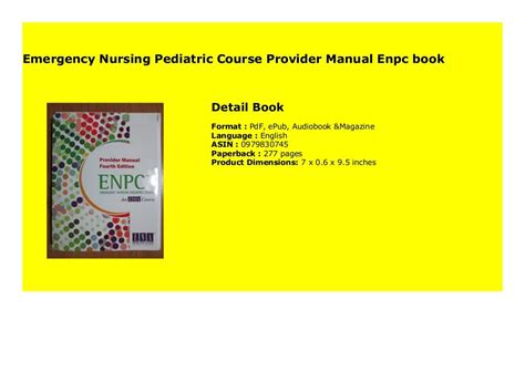 Emergency nursing pediatric course provider manual enpc. - Student guided notebook for interactive statistics informed decisions using data.