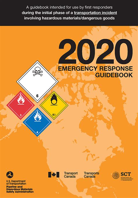 Emergency response guide. The Emergency Response Guidebook 2020 edition will be available in late spring 2020. Please check this webpage regularly for new information. For free paper copies’ pre-order, please send an email to canutec.services@tc.gc.ca Who is eligible to get free paper copies? Canadian First Responders from public emergency services such … 
