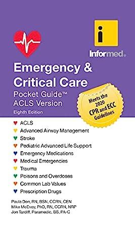 Download Emergency  Critical Care Pocket Guide Acls Version By Paula Derr